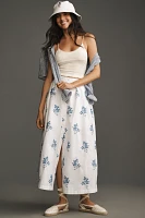 Jacquie The Label Leslie Embroidered Midi Skirt