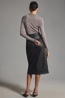 Sanctuary Coated Slim Midi Skirt