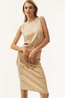 Sanctuary Sequin Knee-Length Pencil Skirt