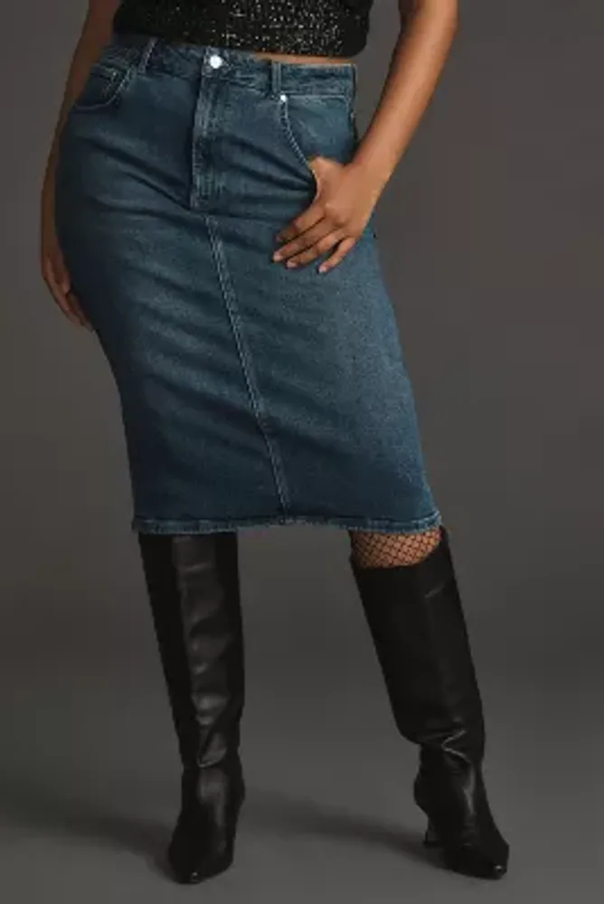 Pilcro Denim Pencil Skirt