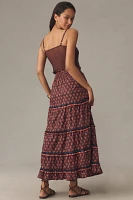 By Anthropologie Genevieve Maxi Skirt