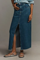 The Madi Front-Slit Denim Skirt by Pilcro