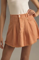 Pilcro Pleated Micro Denim Skirt