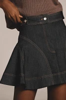 Pilcro Sculpted Denim Mini Skirt