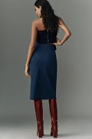 Maeve Denim Sailor Midi Skirt