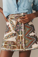 Hunter Bell Powell Tapestry Wrap Mini Skirt