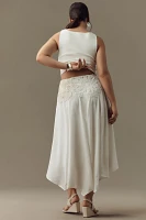 By Anthropologie Crafted Crochet Midi Skirt