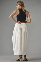 By Anthropologie Structured Balloon Midi Skirt