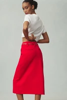 The Naomi High-Rise Pencil Midi Skirt