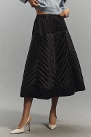 Hope for Flowers by Tracy Reese Quilted Full Midi Skirt