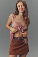 Retrofete Juana Suede Mini Skirt