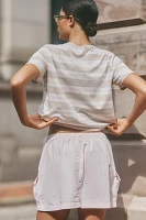 Good American Twill Cargo Mini Skirt