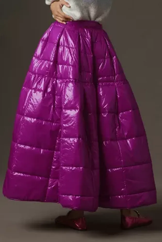 Maeve Ski Puffer Maxi Skirt