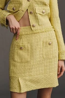 Walter Baker Bree Bouclé Tweed Mini Skirt