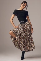 Mille Paola Ruffle Maxi Skirt