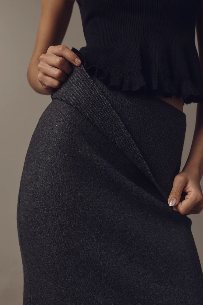 Maeve Column Sweater Maxi Skirt