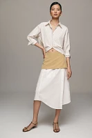 Maeve Layered Shirttail Midi Skirt