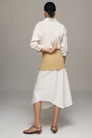 Maeve Layered Shirttail Midi Skirt