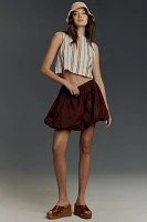 By Anthropologie Mini Bubble-Hem Skirt