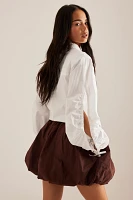 By Anthropologie Mini Bubble-Hem Skirt