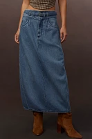 Pilcro Barrel Denim Midi Skirt