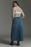 Pilcro Barrel Denim Midi Skirt