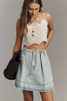 Pilcro Reworked Denim Mini Skirt