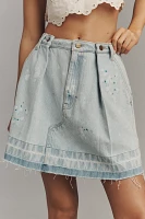 Pilcro Reworked Denim Mini Skirt