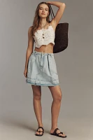 Pilcro Reworked Denim Mini Skirt