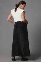 The Madi Front-Slit Corduroy Skirt by Pilcro