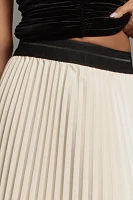 Le Superbe Pleats to Meet You Faux-Leather Midi Skirt