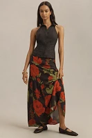 Farm Rio Floral Maxi Slip Skirt