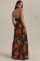 Farm Rio Floral Maxi Slip Skirt