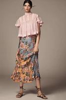 Farm Rio x Anthropologie Midi Slip Skirt