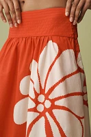 Farm Rio x Anthropologie Printed Poplin Midi Skirt
