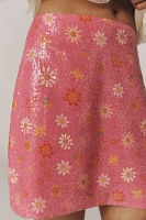 Farm Rio Sequin Mini Skirt