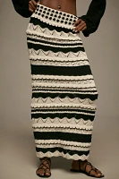 By Anthropologie Textured Knit Midi Skirt