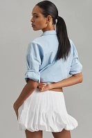 Geel Cloud Bubble Mini Skirt