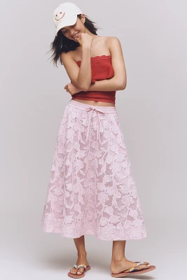 Essentiel Antwerp Heast Lace Midi Skirt
