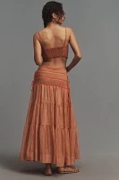 By Anthropologie Sheer Volume Maxi Skirt