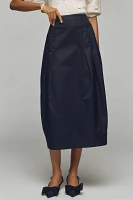 Maeve Sculpted Bow Midi Skirt