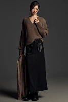 The Colette Maxi Skirt by Maeve: Faux-Leather Pocket Edition