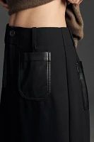 The Colette Maxi Skirt by Maeve: Faux-Leather Pocket Edition