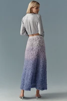 By Anthropologie Ombre Scattered Tulle Midi Skirt