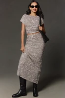 The Tilda Maxi Slip Skirt: Sequin Edition