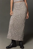 The Tilda Maxi Slip Skirt: Sequin Edition