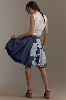 Maeve Drawstring Knee-Length Bubble Skirt