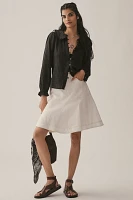 Pilcro Fluted Knee-Length Skirt