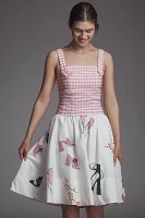 The Jacie Poplin Printed Knee-Length Skirt by Maeve: Danielle Kroll Edition