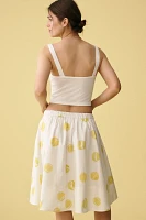 The Jacie Poplin Printed Knee-Length Skirt by Maeve: Kate Schelter Edition